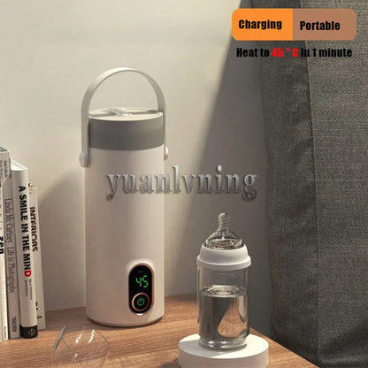 Multifunction Portable Wireless Electric Kettle Thermal Boiling Cup for Travel Water Boiler Temperature Control Thermos Warmers