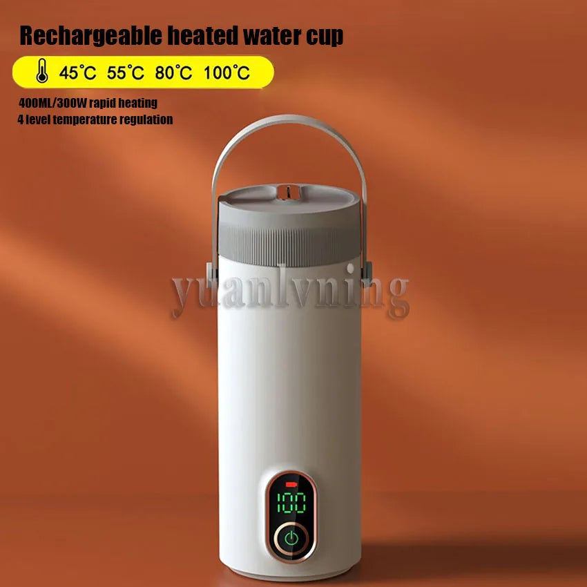 Multifunction Portable Wireless Electric Kettle Thermal Boiling Cup for Travel Water Boiler Temperature Control Thermos Warmers